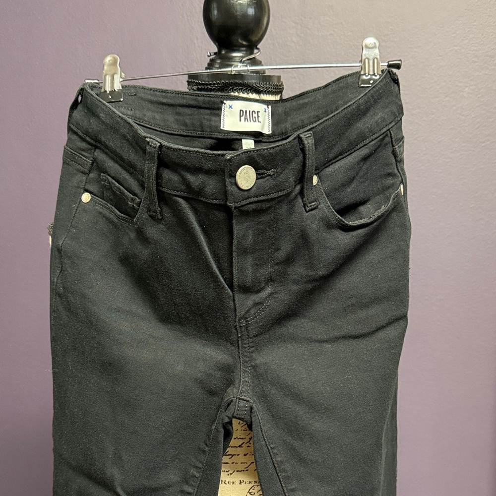PAIGE Black Bootcut Jeans